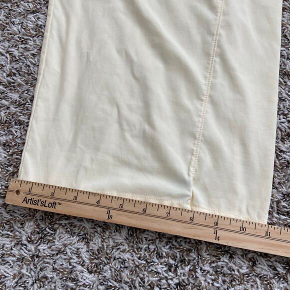 Prana Send Off Pant Women's M Sweet Cream Wide Leg Relaxed Straight High Rise - Picture 11 of 12